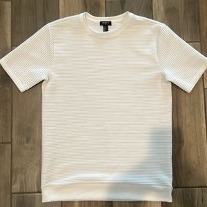 NWOT! Forever 21 MEN Ribbed white shirt, size small